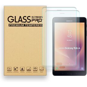 Screen Protector for Samsung Galaxy Tab A 8.0 inch (2017) (SM-T380 Model Only) Tempered Glass Film, 9H Hardness,Anti-Scratch,Case Friendly,Bubble Free (2 pcs)