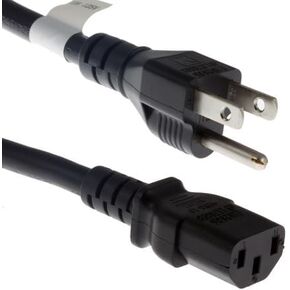 Standard AC Power Cord, (Compatible with Cisco P/N CAB-16AWG-AC), 13A/125V, 16 AWG, 5-15P to C13, (NEMA 5-15P to IEC-60320-C13) 6 ft