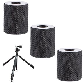 3 Pack 1/4" to 1/4" Camera Screw Converter 1/4" Female Double Threaded Hole Adapter 1/4inch Female to Female Tripod Nut Connectors for Magic Arms Camera Mount Tripod Stand Microphone Stand