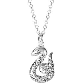 Harry Potter Jewelry for Women, Sterling Silver Deathly Hallows Pendant Necklace, 18" Chain
