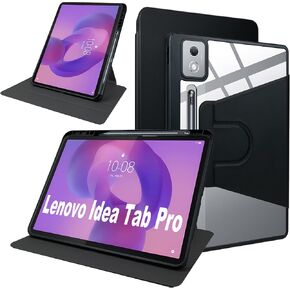 for Lenovo ldea Tab Pro, PC 360°Swivel case with Pen Slot, Lightweight,Scratch Resistant, Blue case for Lenovo ldea Tab Pro 12.7 inch 2025