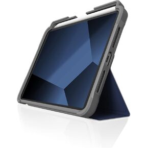 STM Dux Plus for iPad Mini 6th Gen (2021, 8.3 inch) - Rugged Case with Apple Pencil Holder, Magnetic Closure-to-Stand and Sleep/Wake Cover - Mil-Spec Drop Tested - Midnight Blue (STM-222-341GX-03)