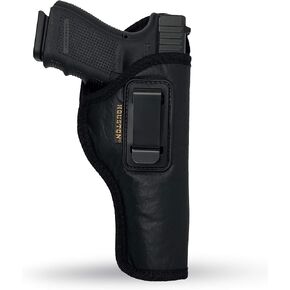 ECO Leather Concealed Carry Soft Material | FITS Beretta 92FS | FN 5.7 | Canik TP9 SFX | RGR 57 | SIG P320 X5 | Beretta APX Target | GLK 34 35 41 | CZ 75 SP01P09 (Right), Black