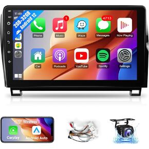 Leadfan Car Radio for Toyota Tundra 2007-2013 Sequoia 2008-2018 Stereo Replacement for J.B.L Audio with Wireless Carplay Android Auto 10.1'' Touchscreen with BT/WiFi/GPS Navi/Backup Cam 2+32G
