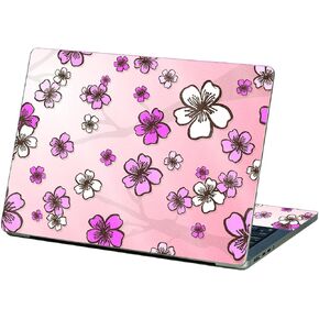 MightySkins Glossy Glitter Skin Compatible with Apple MacBook Pro 14" (2021) - Cherry Blossom | Protective, Durable High-Gloss Glitter Finish | Easy to Apply and Change Styles | Made in The USA