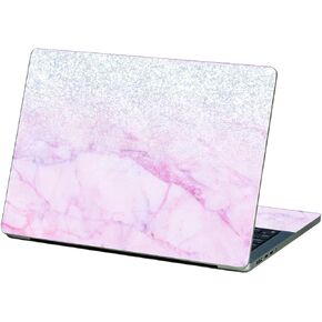 MightySkins Glossy Glitter Skin Compatible with Apple MacBook Pro 16" (2021) - Girly Marble Dazzle | Protective Durable High-Gloss Glitter Finish | Easy to Apply & Change Style | Made in The USA