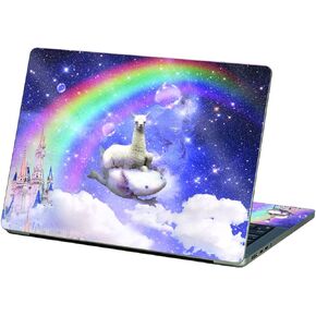 MightySkins Glossy Glitter Skin Compatible with Apple MacBook Pro 14" (2021) - Space Axolotl Ride | Protective, Durable Textured Glossy Glitter Finish | Easy to Apply | Made in The USA