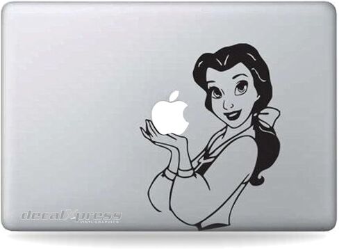 Disney Belle - ملصق Macal Macbook ، Air ، Pro All Models.g1 -O26 in Kuwait