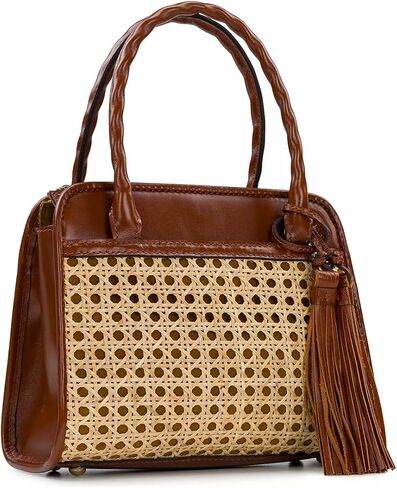 Patricia Nash Paris Satchal, Burnished Tooled Colors Collection, Cognac in Saudi Arabia