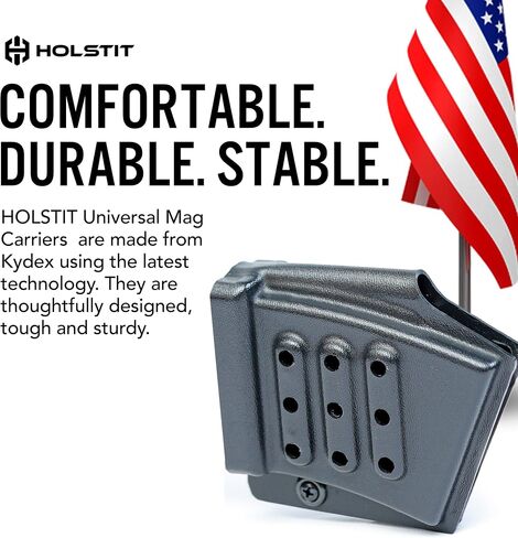 Mag Carrier for Guns - مصنوعة يدويًا في ولاية كارولينا الشمالية - Kydex Mag Holster لحقيبة AK OWB Mag مع مقطع Tek -Lok - حامل ماج واحد - إكسسوارات السلاح للرجال والنساء in Saudi Arabia