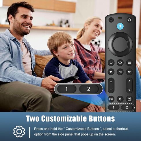 Remote Control Replacement for AMZ Fire Smart TV Stick/Cube/Lite/4K and for Insignia-Toshiba-Pioneer-Smart TVs with Voice Function in Kuwait