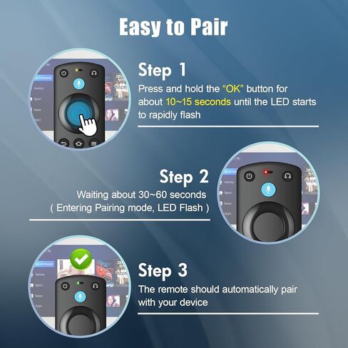 Remote Control Replacement for AMZ Fire Smart TV Stick/Cube/Lite/4K and for Insignia-Toshiba-Pioneer-Smart TVs with Voice Function in Kuwait