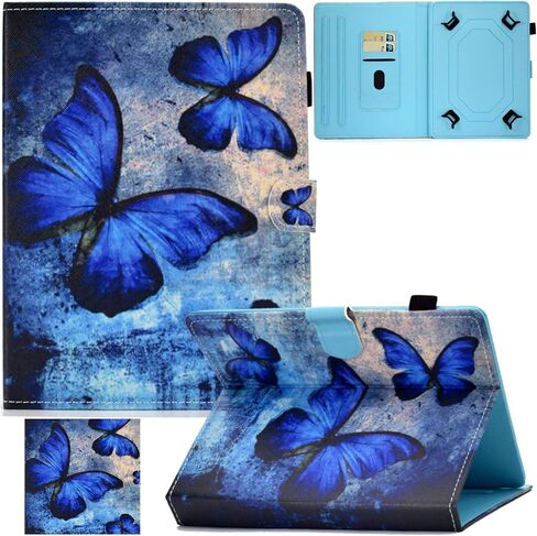 Universal 7.0 Inch Tablet Case, Artyond Folio Stand with Card Slots Case for Samsung Galaxy Tab 7.0,Kindle Paperwhite 6.8,Kindle HDX7,LG G Pad 7.0,and More Android 7.0 inch Tablet, Retro Butterfly in Kuwait
