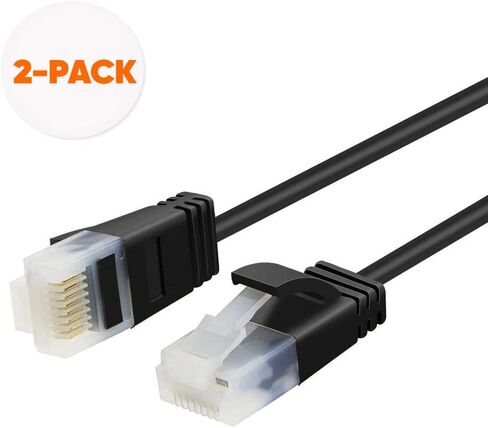 CableCreation Cat 6a Ethernet Cable Cat6a 10gbps 500mhz كابل الإنترنت RJ45 شبكة محمية محمية متوافقة مع PC5 PS4 PS3 Xbox Smart TV Router 3.4ft in Kuwait