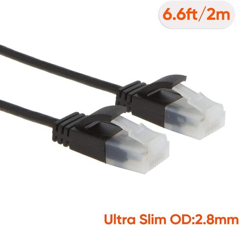 CableCreation Cat 6a Ethernet Cable Cat6a 10gbps 500mhz كابل الإنترنت RJ45 شبكة محمية محمية متوافقة مع PC5 PS4 PS3 Xbox Smart TV Router 3.4ft in Kuwait