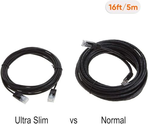 CableCreation Cat 6a Ethernet Cable Cat6a 10gbps 500mhz كابل الإنترنت RJ45 شبكة محمية محمية متوافقة مع PC5 PS4 PS3 Xbox Smart TV Router 3.4ft in Kuwait