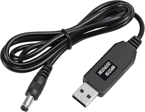 4pcs DC 5V to DC 9V USB Voltage Step Up Converter Cable Power Supply USB Cable with 5.5x2.1mm DC Connect Male 1M for WiFi Router Mini Fan Speaker 3.2ft in Kuwait