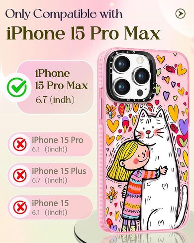 for iPhone 15 Pro Max Case for Women - Cute Kawaii Design Girls Compatible with Magsafe Magnetic Ring Holder Stand Blue Flower Phone Covers Aesthetic Girly TPU Funda for 15 Pro Max in Kuwait