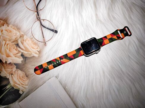 BLM Watch Band متوافق مع Apple Watch 38/40/41/42/44/45/49 مم ، استبدال حزام السيليكون معصم لجميع السلاسل in Kuwait