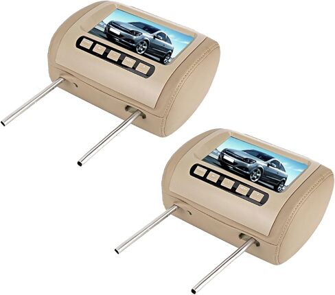 شاشات مسند DVD DVD 2 شاشات ، 2pcs Universal 7 في HD Car Headrest Video Player in Kuwait