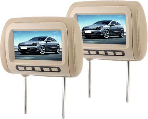 شاشات مسند DVD DVD 2 شاشات ، 2pcs Universal 7 في HD Car Headrest Video Player in Kuwait