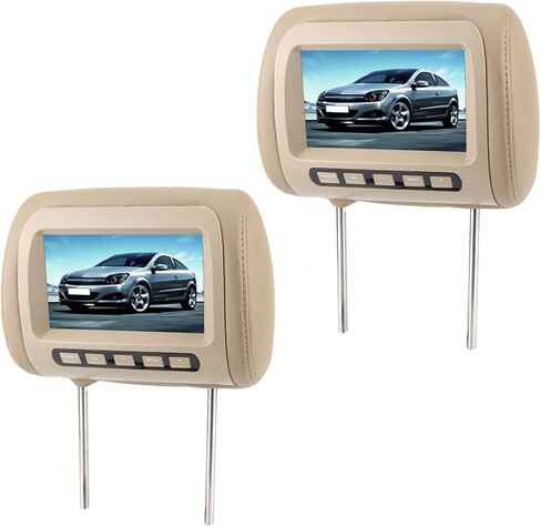 شاشات مسند DVD DVD 2 شاشات ، 2pcs Universal 7 في HD Car Headrest Video Player in Kuwait