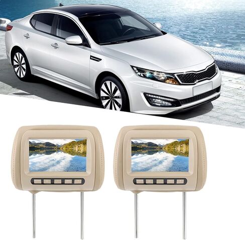 شاشات مسند DVD DVD 2 شاشات ، 2pcs Universal 7 في HD Car Headrest Video Player in Kuwait