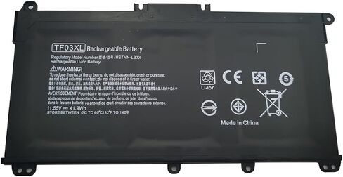TF03XL 41.9WH 11.55V بطارية الكمبيوتر المحمول لـ HP Pavilion 15-CC023CL 15-CC050WM 15-CC563ST 17-AR050WM 14-BF Series 920046-421 920046-121 920046-541 15-CC 15-CC [4 خلايا]. in Saudi Arabia