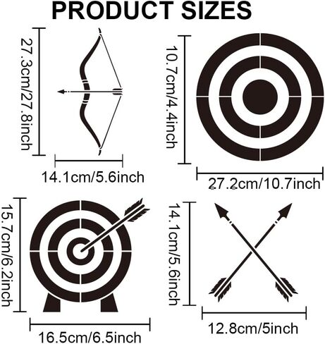 MAYJOYDIY 3pcs Dragon Stencils 11.7×8.3inch Medieval Dragon Stencils with Paint Brush Reusable Flying Dragon Drawing Templates for Wood Canvas Paper Fabric Wall Furniture Decor in Saudi Arabia
