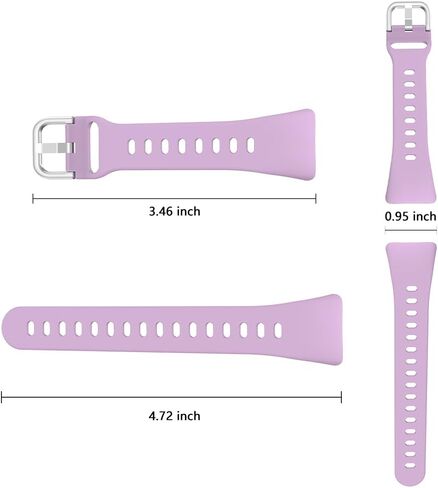 FITVII Silicone Watch Band Compatible FINO 2 Fitness Tracker, Quick Release Soft Rubber Replacement Adjustable Strap for FINO 2 1.45'' Smart Watch in Saudi Arabia