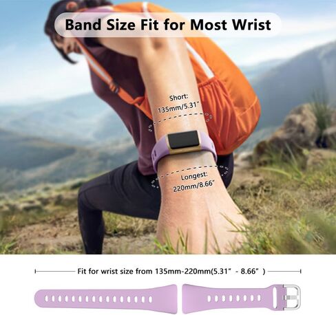 FITVII Silicone Watch Band Compatible FINO 2 Fitness Tracker, Quick Release Soft Rubber Replacement Adjustable Strap for FINO 2 1.45'' Smart Watch in Saudi Arabia