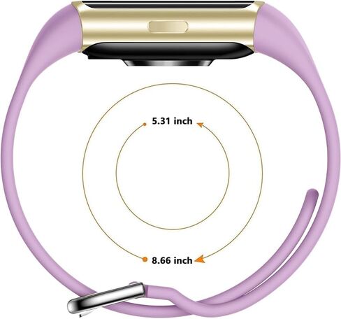 FITVII Silicone Watch Band Compatible FINO 2 Fitness Tracker, Quick Release Soft Rubber Replacement Adjustable Strap for FINO 2 1.45'' Smart Watch in Saudi Arabia