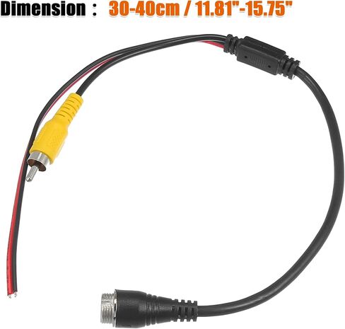 X AutoHaux 1PCS Car Camer Camera Adapter 4 pin to RCA Adapter M12 4-pin male to rca av mal in Saudi Arabia