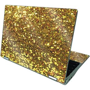 MightySkins Glossy Glitter Skin Compatible with Acer Chromebook CP311 (2021) - Gold Dazzle | Protective Durable High-Gloss Glitter Finish | Easy to Apply and Change Styles | Made in The USA