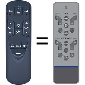 New Replacement Remote Control Compatible with Reverie 5i, 5D, 7S, R400, or 4M and 4M Low Pro ERC108 or RC-WM-103, 107, and 108 Adjustable Bed