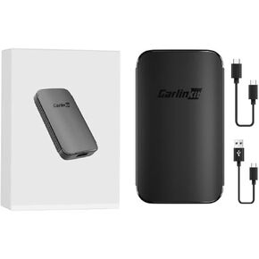 CarlinKit Wireless Android Auto Adapter for Car,Easy Setup,Plug&Play,Online Update,5GHz WiFi, Low Latency,Wireless Android Auto Adapter for All Factory Wireless Android Auto Cars