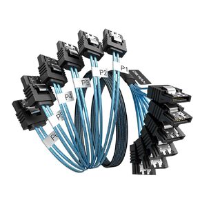 SATA-III Cable, 4Pcs/Set 6Gb/s -SATA Cable, 7pin Flexible SATA Cable, Straight SATA Data Cable Replacement for Bitcoin Computer-Server CD DVD Drives Raid HDD-SSD Data Cable (3.3FT)