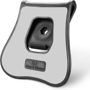 Holster Paddle Attachment, OWB Silicone Paddle, Universal Polymer Paddle for Holster/Magazine Pouches/Attachments, Outside Waistband Carry Firearm Accessories, 360 Degrees Adj. Paddle Attachment