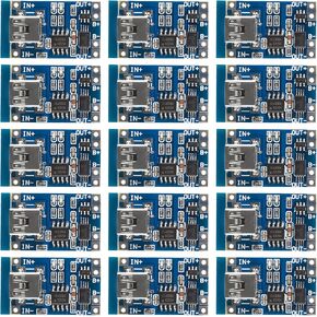 15pcs 5v 1a TP4056 شحن الوحدة النمطية Mini USB 18650 لوحة شاحن بطارية الليثيوم مع الحماية