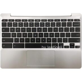 for HP Chromebook 11 G5 Silver Palmrest Upper Case with Keyboard and Touchpad Assembly Replacement Part 900818-001 855623-001 (NOT for HP Chromebook 11 G5 EE Black)