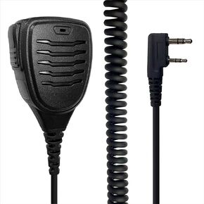 Heavy Speaker Microphone for Kenwood Radio TH-D72A TH-D74A TH-K20A NX-3220 NX-3320 NX-220 NX-1200DV NX-1300DU NX-1202AV Baofeng Shoulder Mic 2-Pin