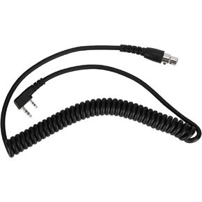 2-Pin to 5-Pin Coil Cord Cable, Two Way Radios Headset Cable, 5 Pin Coil Cord Headset Cable for 2 Pin TwoWay Handheld Rradios