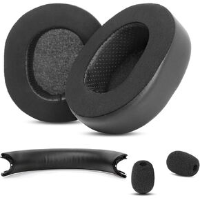 Cooling Fabric Earpads Replacement+Headband Compatible with Microsoft Xbox Wireless Earpads, Xbox Stereo Headsets Ear Pads Cushion(with Cooling Gel Layer)