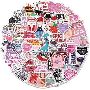 100pcs Kindle Bookish Book Stickers for Water Bottles Laptop Motorcycle IPAD Ebook Guitar Skateboard Graffiti Decals for Adults
