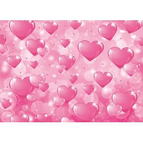 Early 2000s Photography Backdrop Pink Hearts Romantic Valentines Day Backdrop y2k Backdrop 2000s Heart Backdrop Baby Shower Birthday Girl Party Banner Decor cp-596 7x5ft