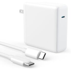 Mac Book Pro Charger - 120W USB C Charger Fast Charger, Compact Laptop Charger Adapter Compatible with USB C Port MacBook Pro/Air, iPad Pro, Samsung Galaxy and All USB-C Devices (AA-White)
