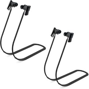 2 Packs Anti-Lost Strap for Status Between 3ANC/Status Audio Between Pro Earbuds, Soft Silicone Secure Neck Rope Cord for Sports and Everyday Use (Black)