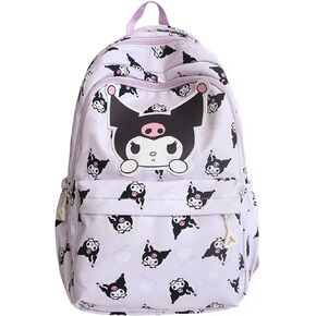Roffatide Anime All Over Print Casual Backpack Laptop Backpack Travel Hiking Rucksack Blue
