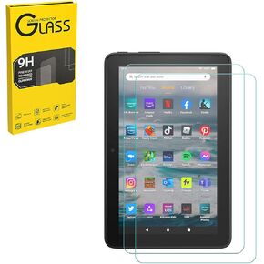 Designed for All-New Fire 7 Tablet 7-inch (12th Generation - 2022 release) Tempered Glass Screen Protector 9H Anti Scratch HD Clear Bubble Free(2pcs)