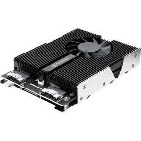 SilverStone Technology SDP13 Single 3.5" Bay to Four NVMe SSD Adapter, SST-SDP13B